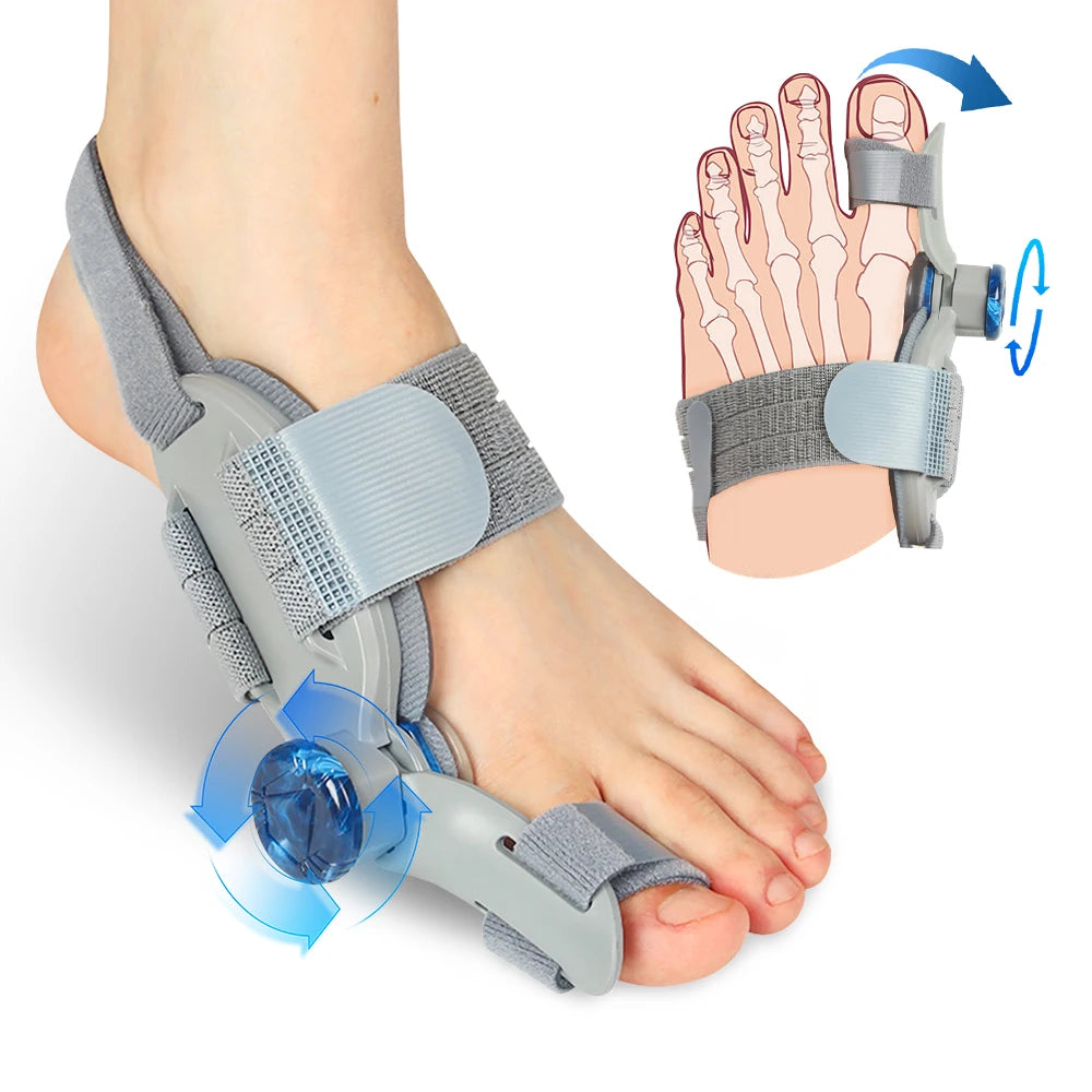 Hallia adjustable bunion corrector with twist dial