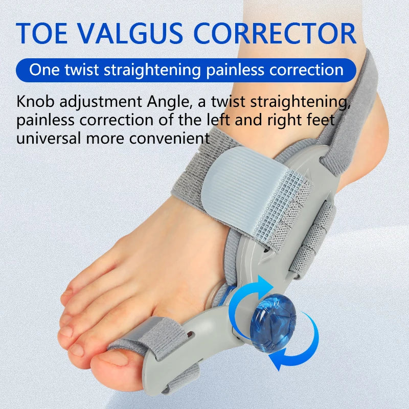 Hallia bunion corrector on the foot
