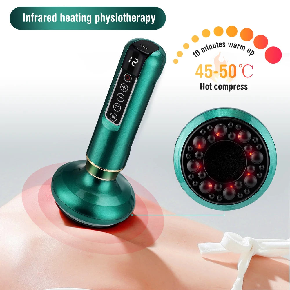 Circa soothing heat and red light cupping head