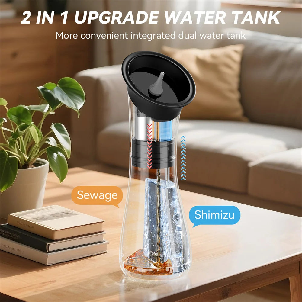 Auris Ear Cleaner with separate clean and waste water tanks