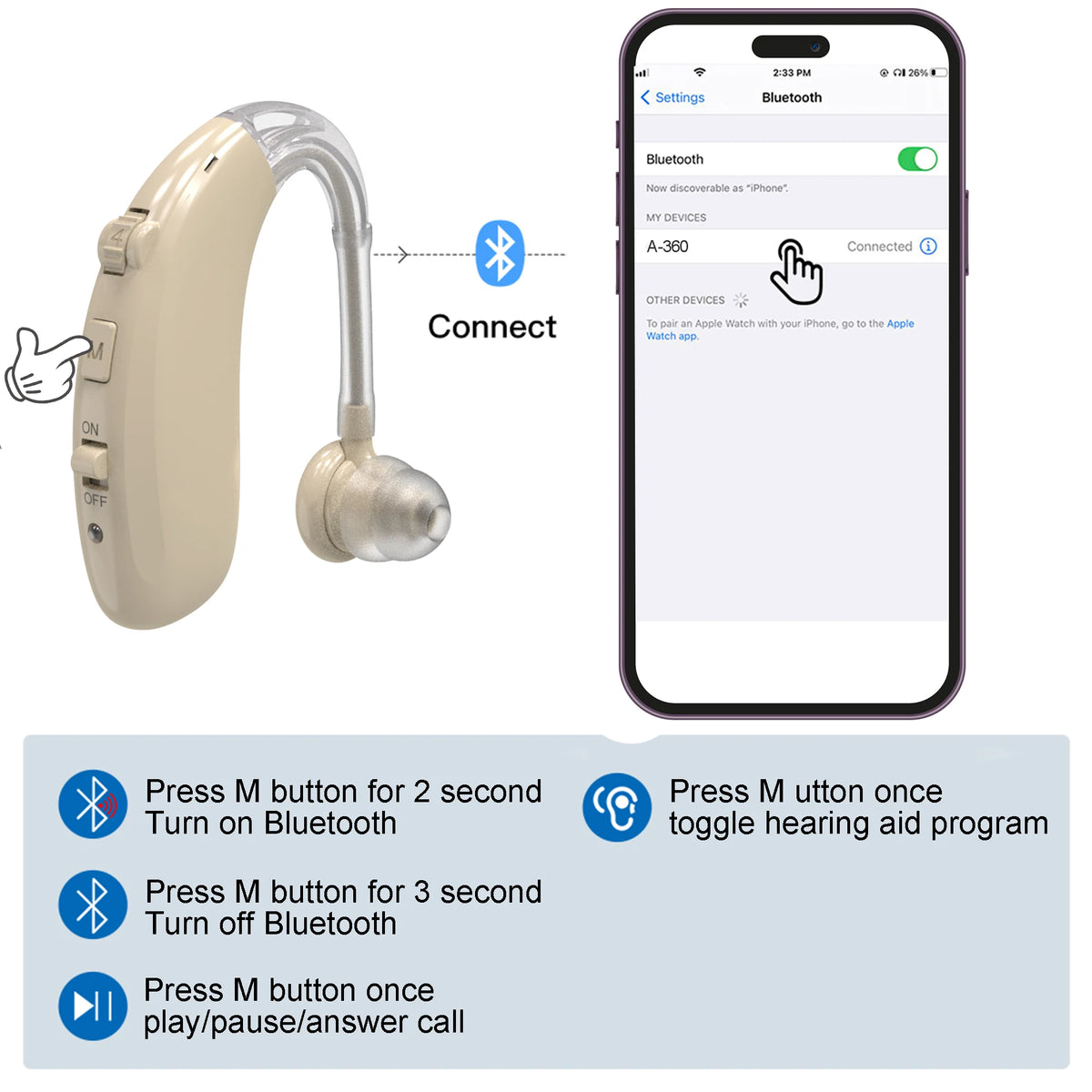 Connecting Audia to a phone via Bluetooth